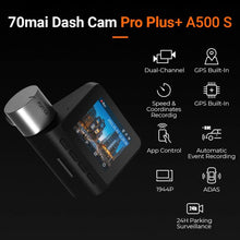 70mai A500S Pro Plus+ Dual Channel DashCam