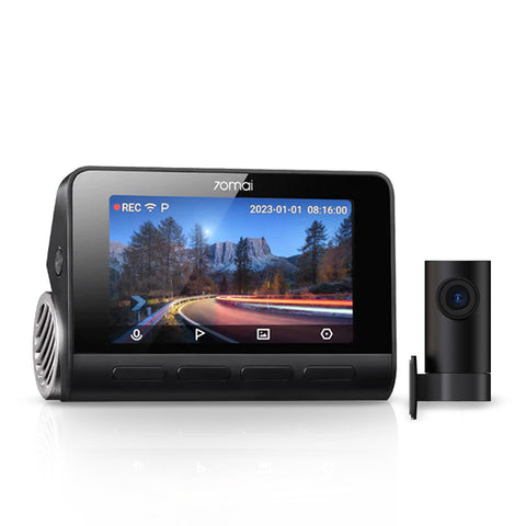 70mai A810 True 4K HDR Dual Vision Dash Cam, Built-in GPS , Optional Parking Mode with Motion Detection & Time Lapse, Upto 256GB SD