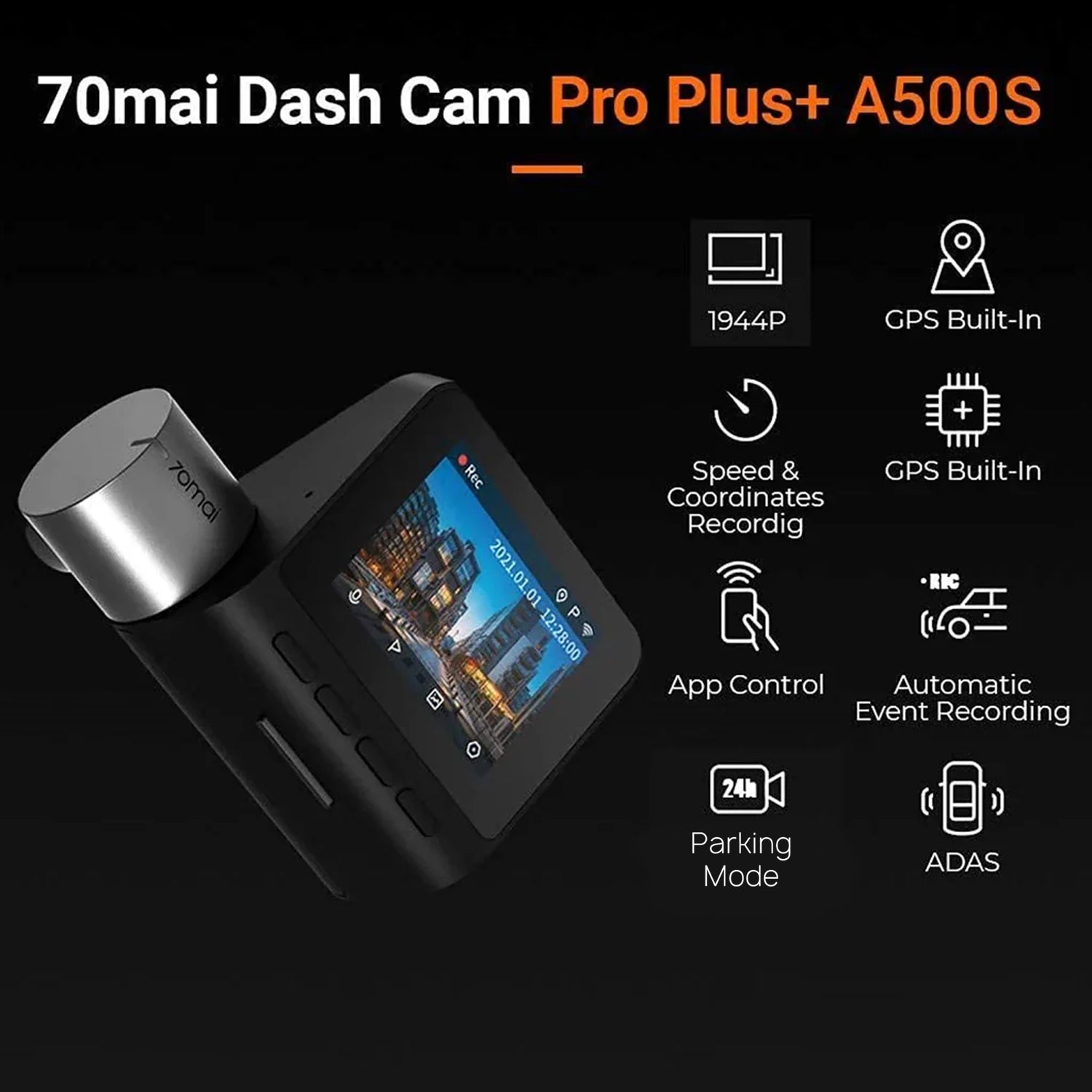アクセサリー 70mai Dash Cam Pro Plus+ A500S-1 70mai Dash Cam Pro Plus+ A500s Unboxing - YouTube
