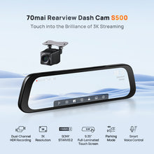 70mai Rearview DashCam S500 3K DUAL HDR