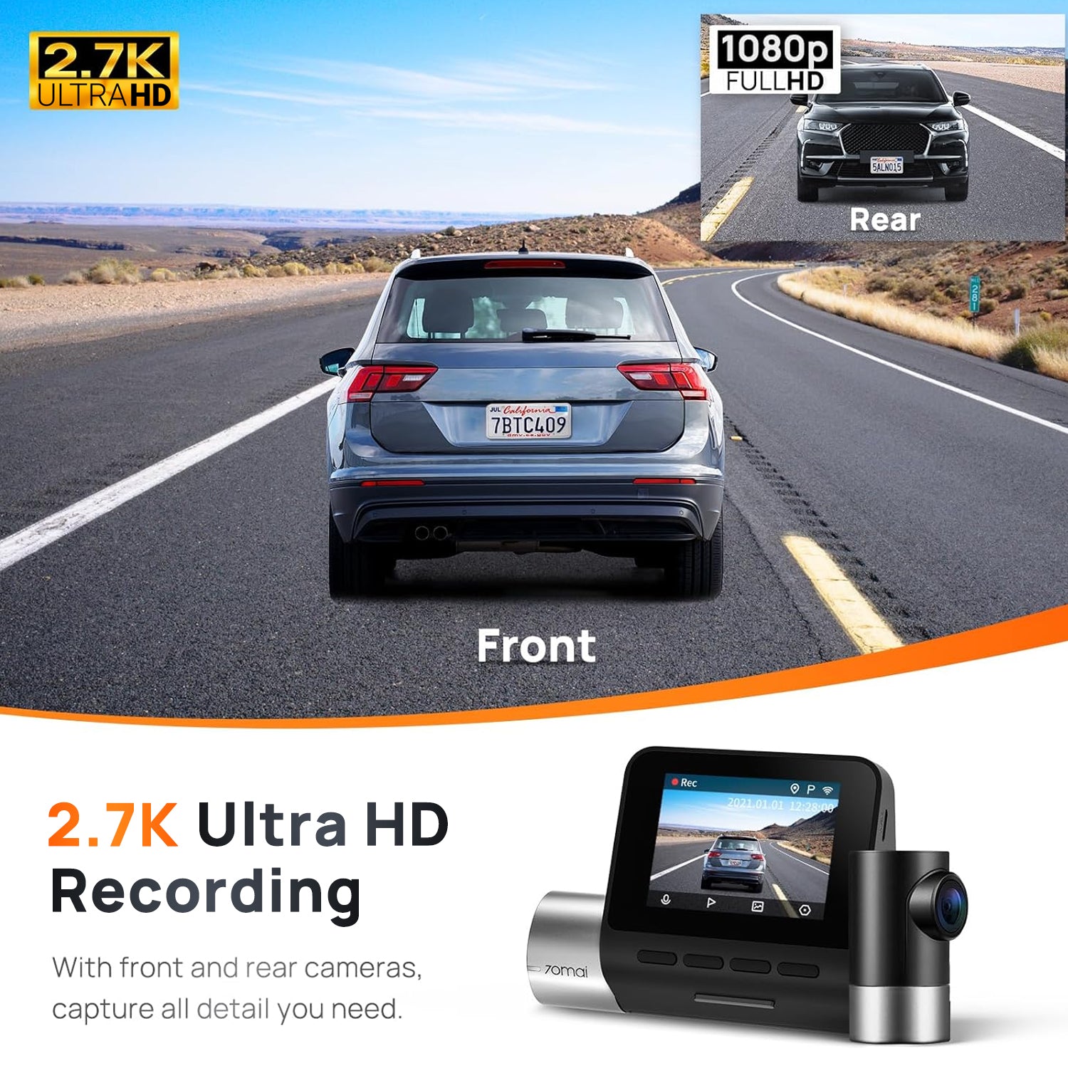 70mai A500S Pro Plus+ Dual Channel DashCam - NEXDIGITRON