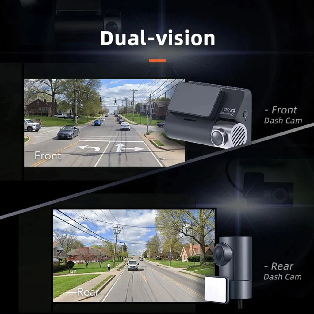 70MAI A800S DUAL-VISION 4K DASH CAM FRONT AND REAR