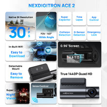 NEXDIGITRON ACE 2 DashCam, 1440P with F1.8