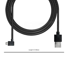 Micro USB to USB-A Cable for All DashCams - 4.5 Meter