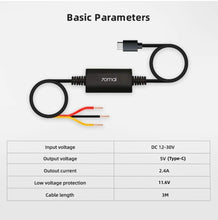 70mai Hardwire Cable Kit (Type-C) with 6 Pcs Fuse Tap Adapters