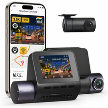 70mai A410 HDR Dual DashCam, 2.5K+FHD