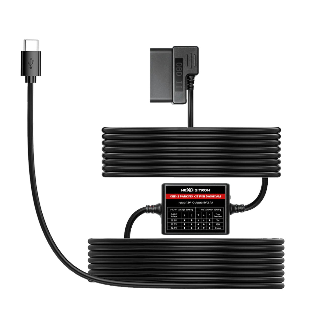 OBD-2 Parking Kit for 70mai DashCam (Type-C), for ICE Only