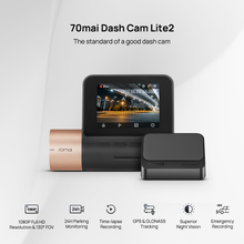 70mai Dash Cam Lite 2, Full HD with Screen