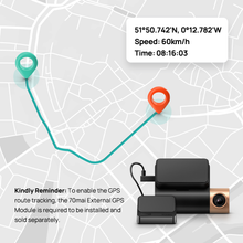 70mai Dash Cam Lite 2 with GPS Module