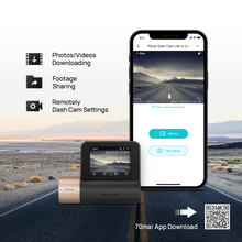 70mai Dash Cam Lite 2, Full HD with Screen