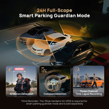 70mai T800 HDR 3-Channel 4K+4K+FHD DashCam