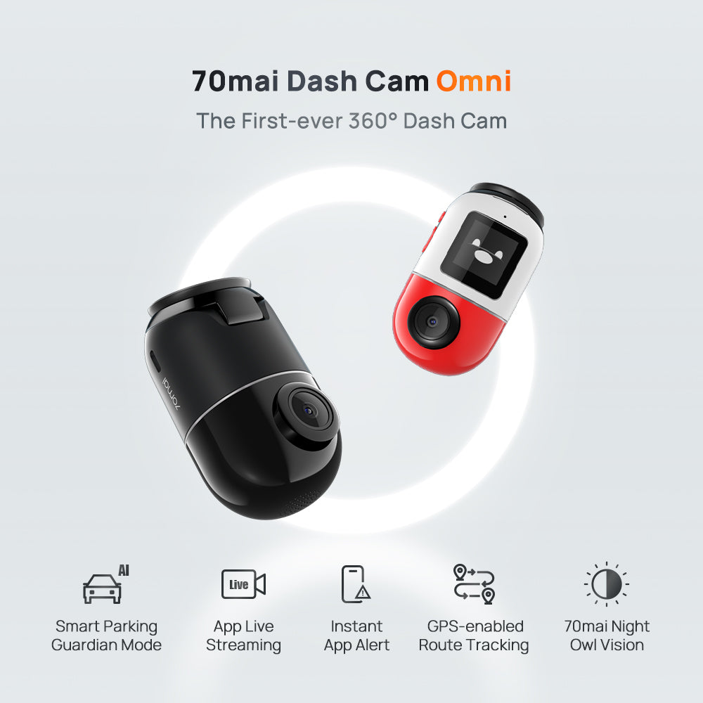 70mai Dash Cam Omni, Patented 360° Design – NEXDIGITRON®