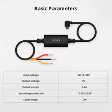 70mai Hardwire Cable Kit (Micro USB) with 6 Pcs Fuse Tap Adapters