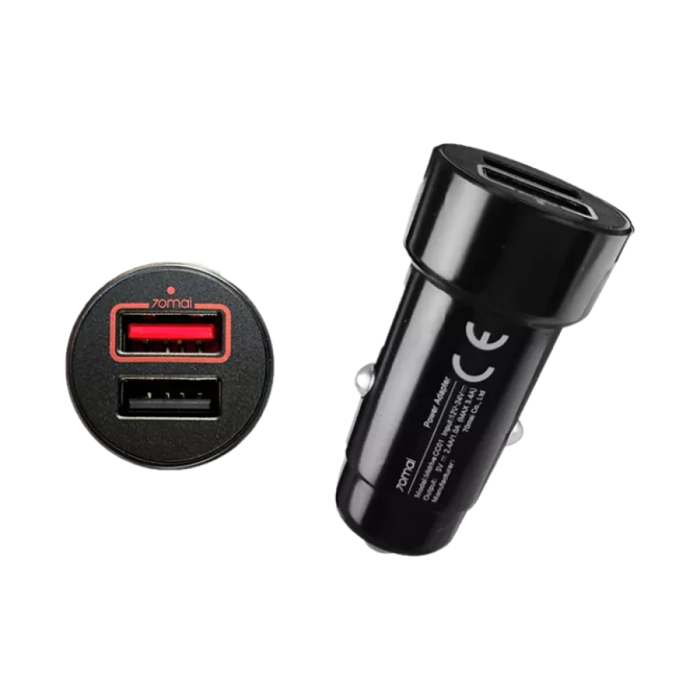 70mai Dual USB Car Charger for DashCams & SmartPhones