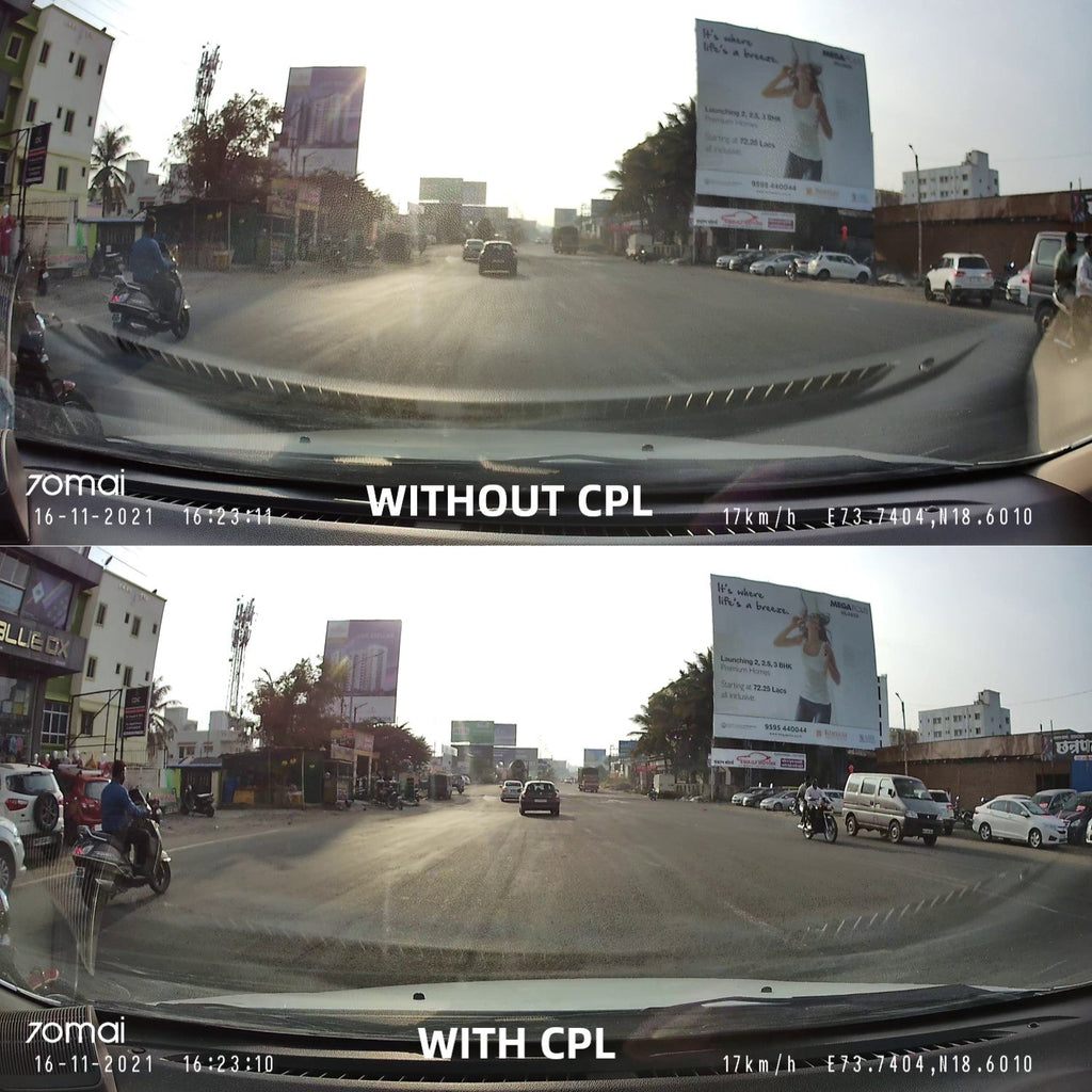 70mai Filtre CPL Polarisant Pour Dashcam A510 Et A500S - Améliorez La Clarté De Vos Images